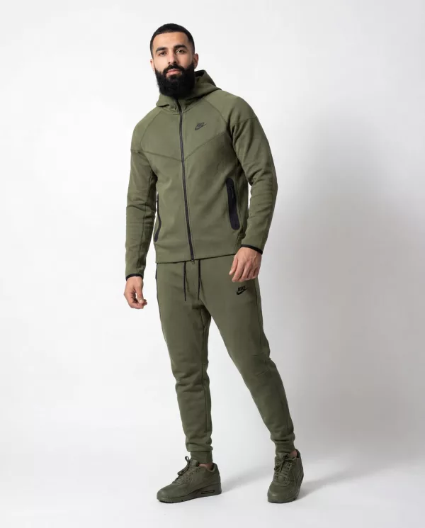 TECH FLEECE muška trenerka sa kapuljačom - maslinasto zelena