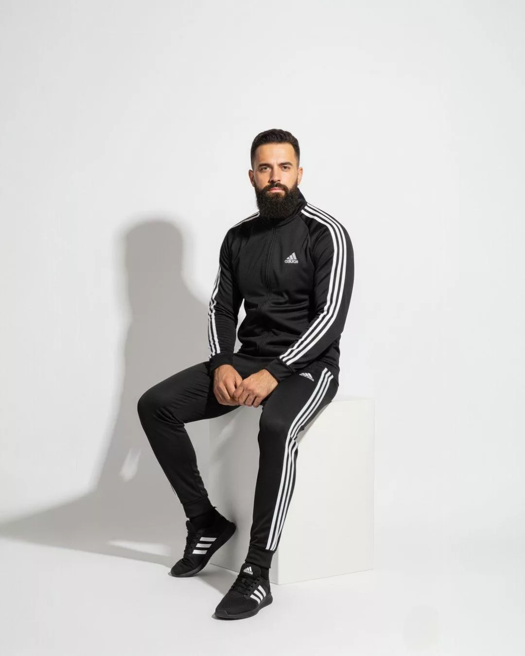 ADIDAS muška trenerka bez kapuljače - crna