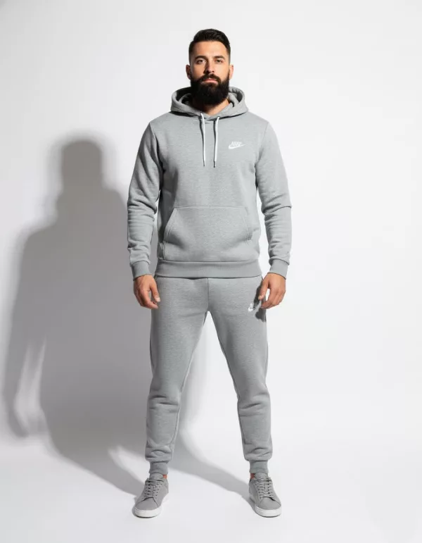 SPORTSWEAR muška trenerka sa kapuljačom bez zipa - siva